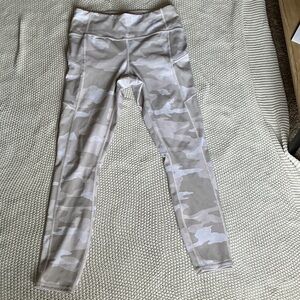 Athleta Women's Camo Leggings - Beige and Gray